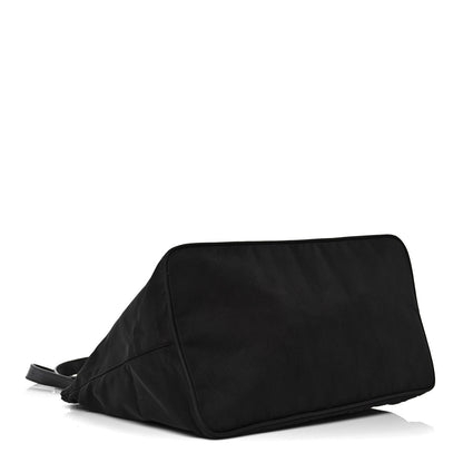 Prada Tessuto Nylon Calfskin Shopping Tote Black 3 of 14