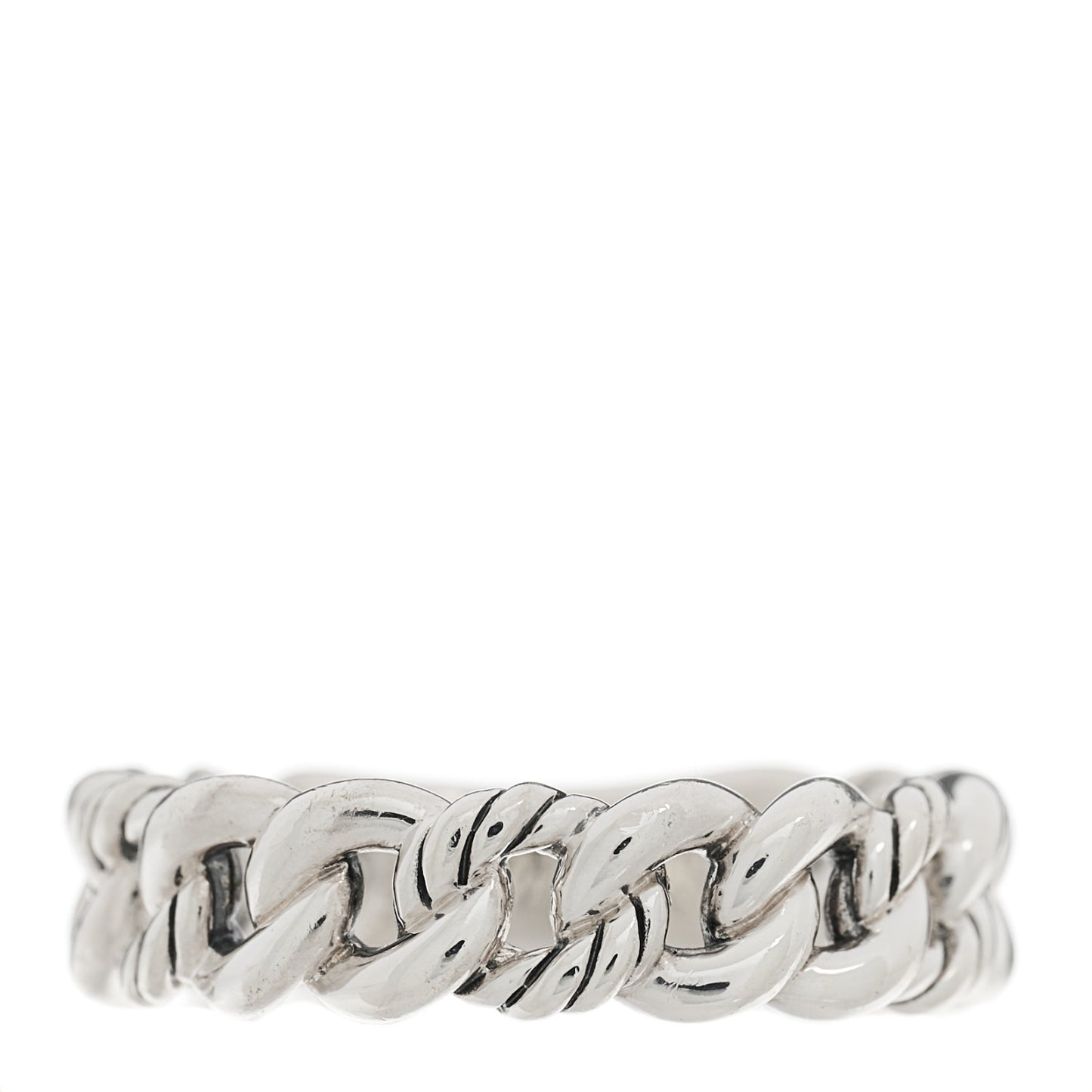 Sterling Silver Narrow Belmont Curb Link Ring 53 6.25