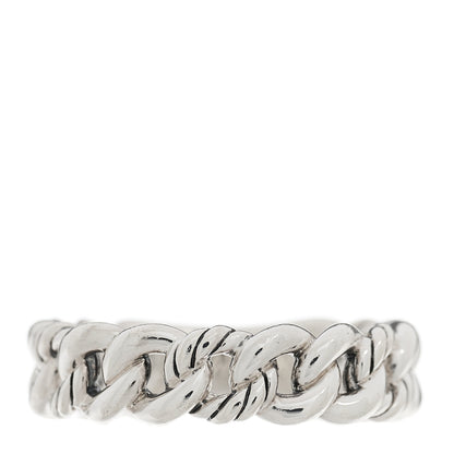 David Yurman Sterling Silver Narrow Belmont Curb Link Ring 53 6.25 1 of 4