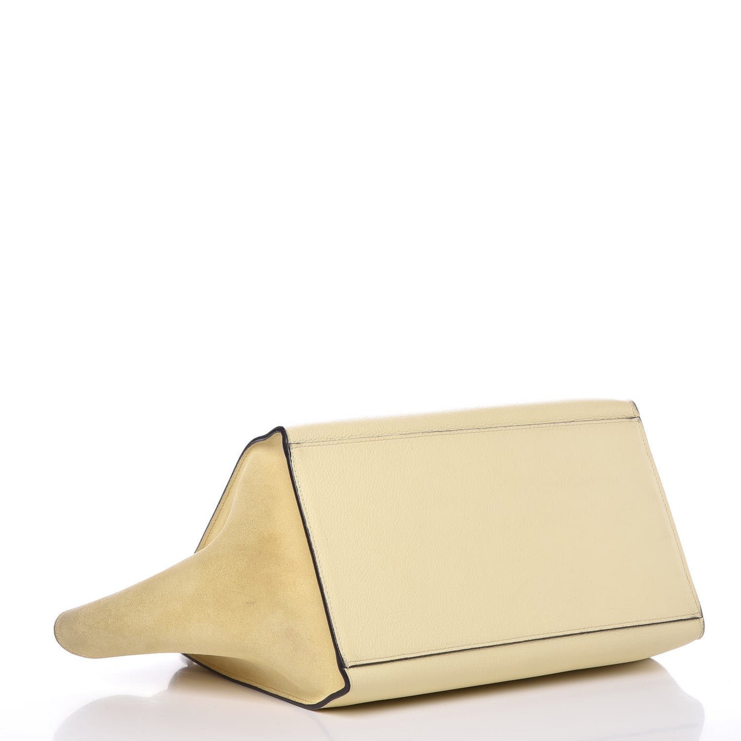 Drummed Calfskin Suede Medium Trapeze Butter