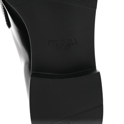 Prada Spazzolato Loafers 37 Black 7 of 10