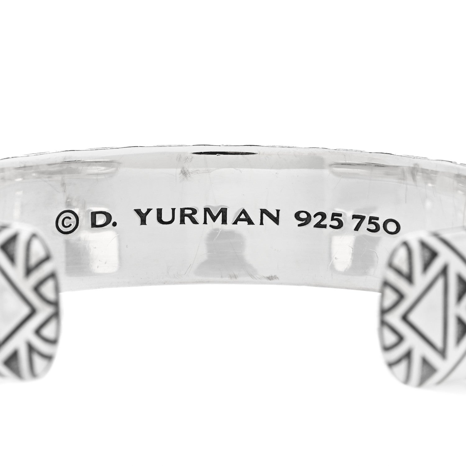 David Yurman Sterling Silver 18K Yellow Gold Southwest Cuff Bracelet 3 of 3