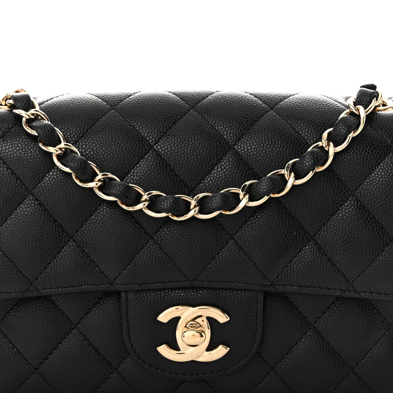 Chanel Caviar Quilted Mini Rectangular Flap Black 8 of 10