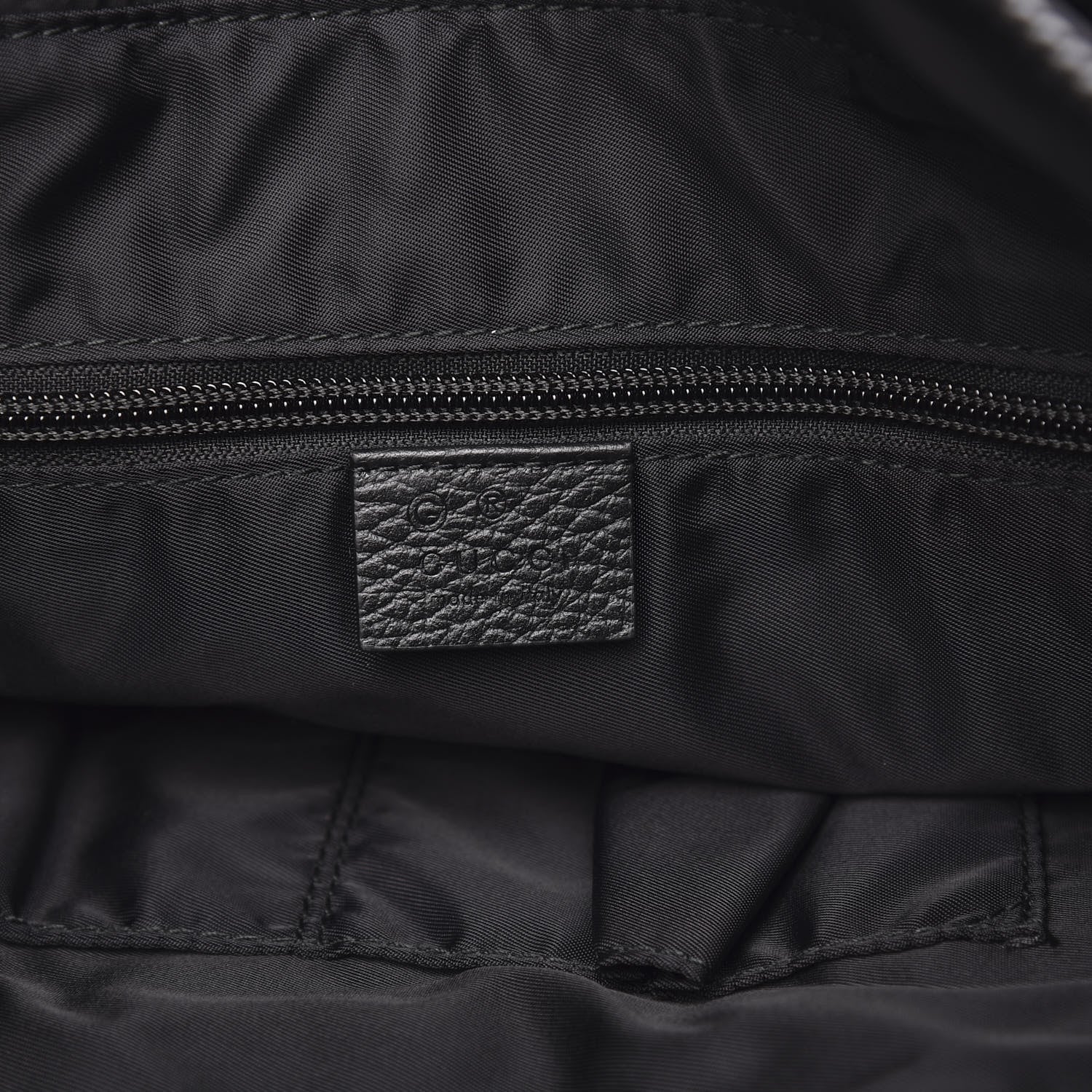 Gucci Nylon Monogram Medium Vertical Tote Black 6 of 9