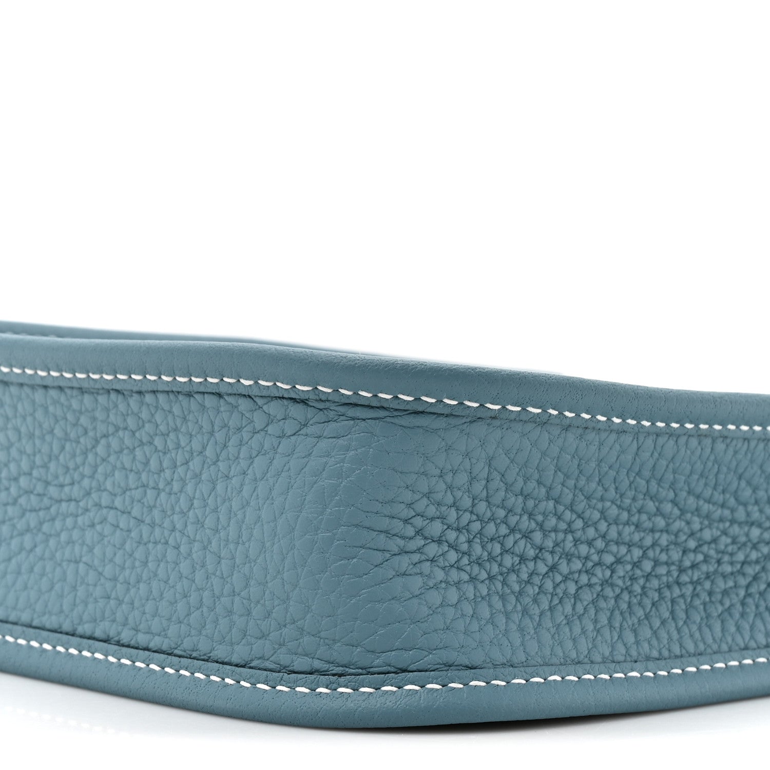 Hermes Taurillon Clemence Evelyne TPM New Blue Jean 9 of 11
