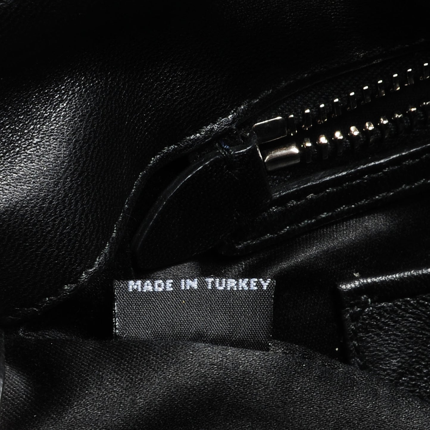 Matelasse Leather Swarovski Crystal Tote Black