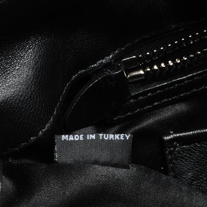 Miu Miu Matelasse Leather Swarovski Crystal Tote Black 6 of 9