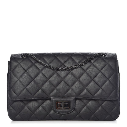 Chanel Crumpled Calfskin Quilted 2.55 Reissue 227 Flap So Black 1 of 15