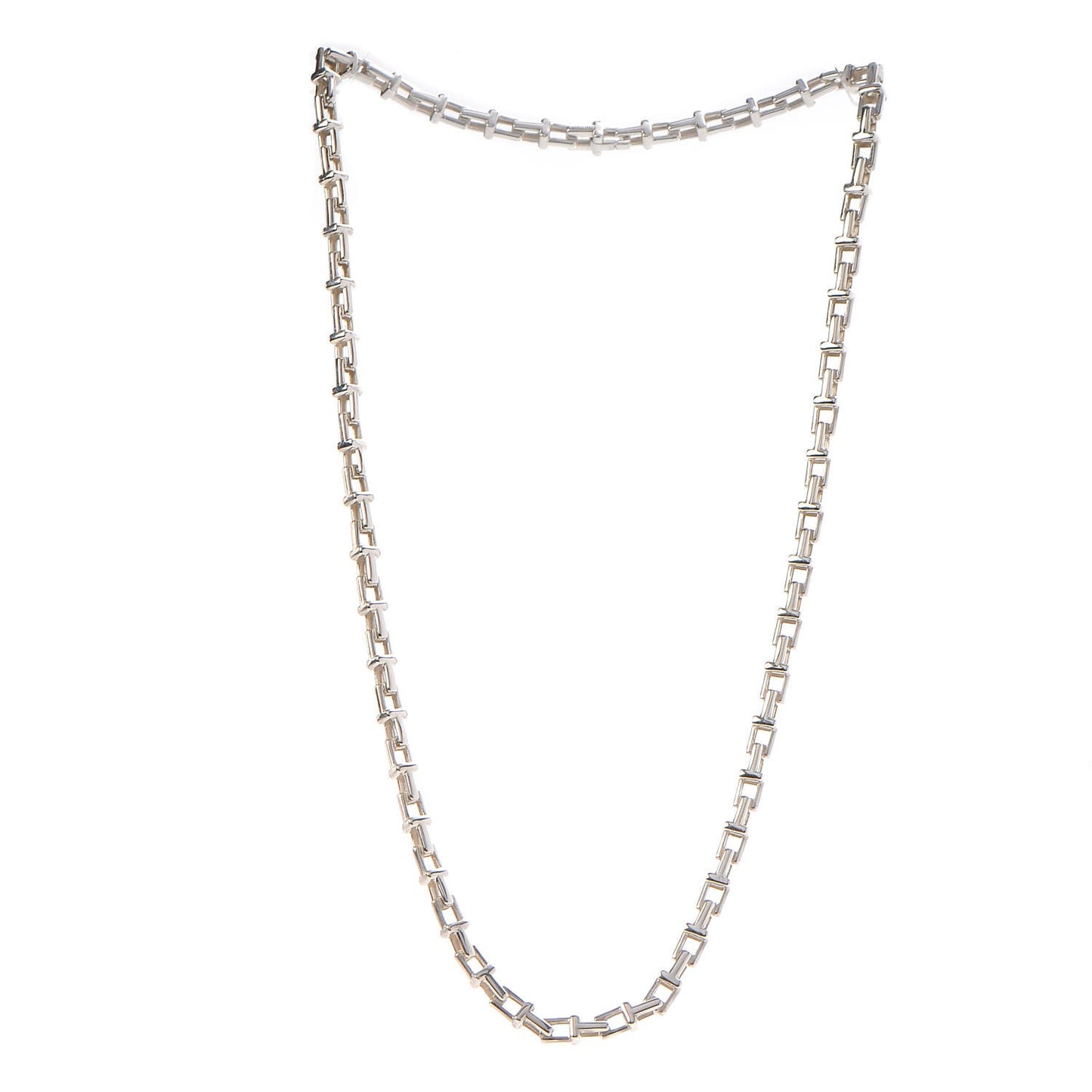 Sterling Silver T Narrow Chain Necklace