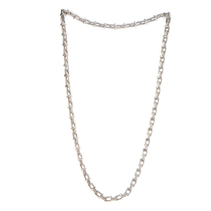 Tiffany Sterling Silver T Narrow Chain Necklace 3 of 6