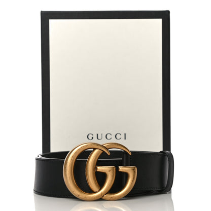 Gucci Calfskin Double G 40mm Belt 75 30 Black 16 of 16