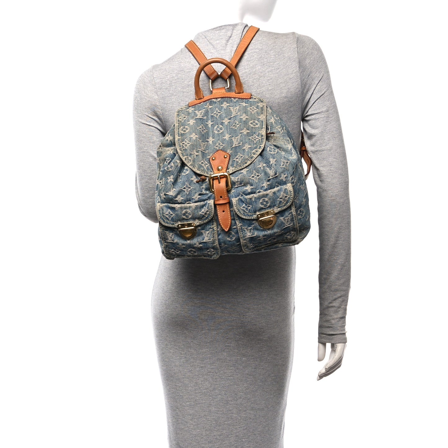 Denim Sac a Dos Backpack GM Blue