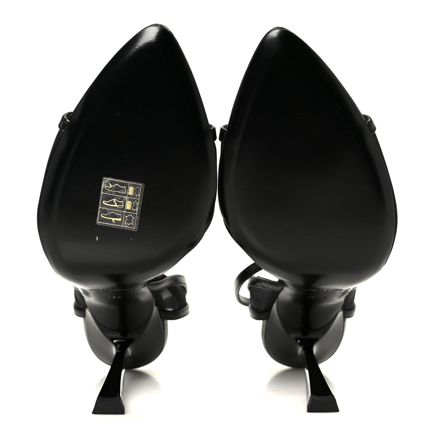 Saint Laurent Tulle Missy 110 Ankle Strap Sandals 37.5 Black 6 of 9