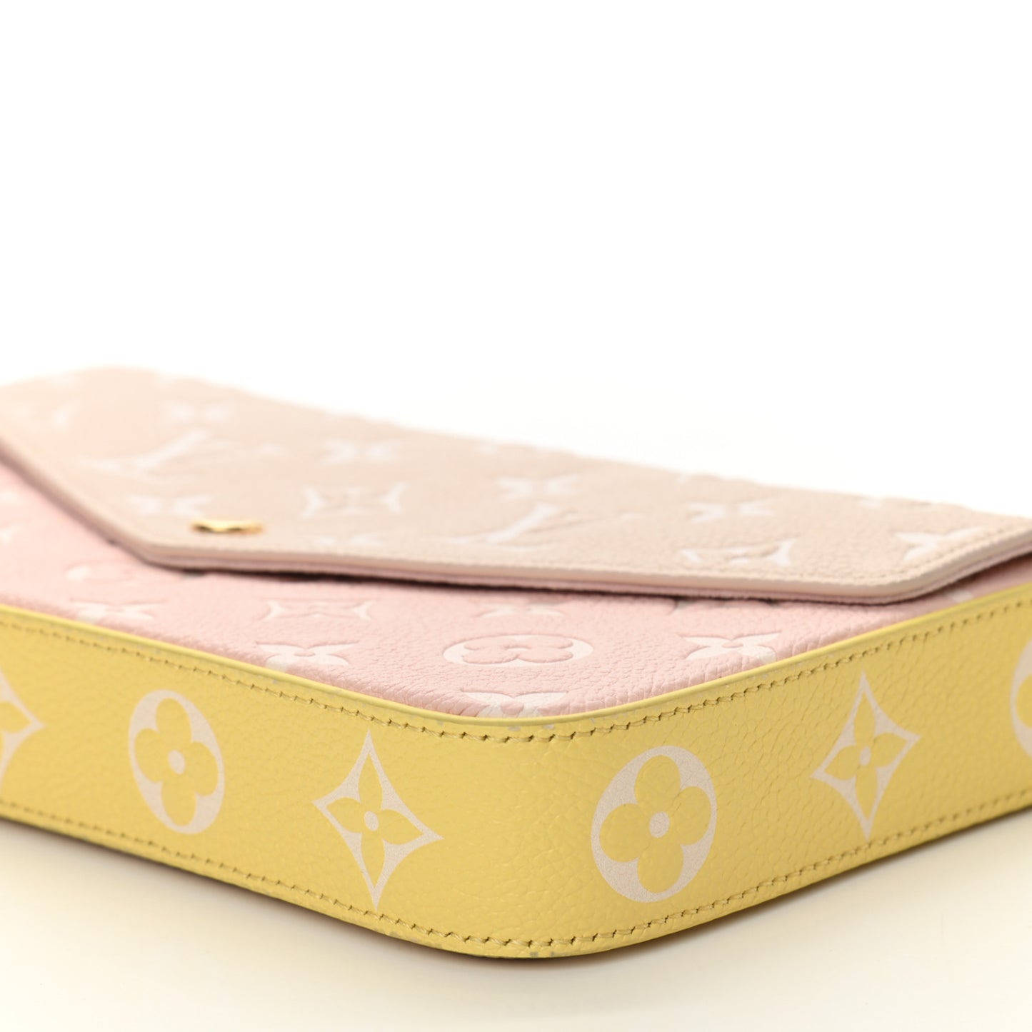 Empreinte Spring in the City Felicie Pochette Chain Wallet Pink Beige Yellow