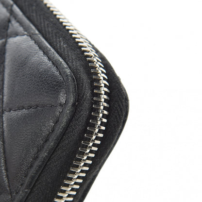 Chanel Lambskin Quilted Large Zip Around Organizer Wallet Black 11 of 15