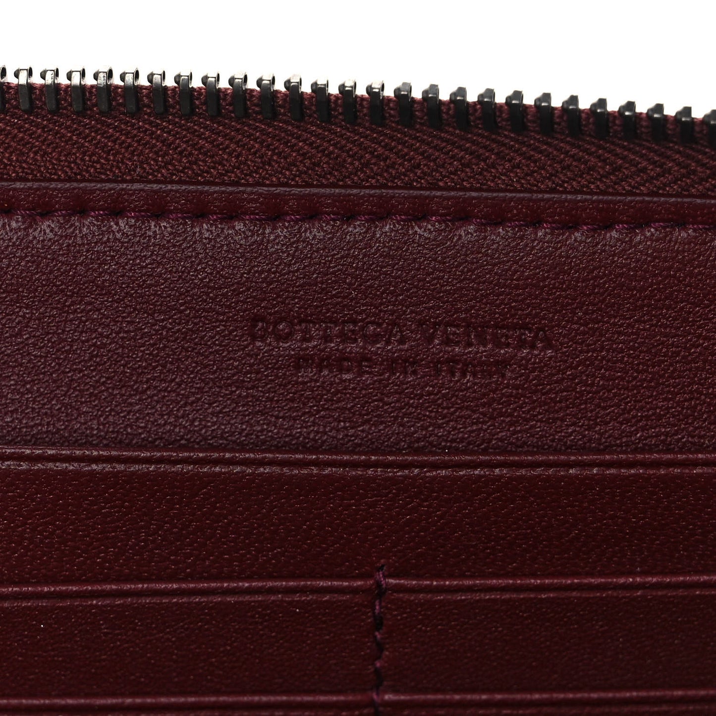 Nappa Intrecciato Zip Around Wallet Opera Pink