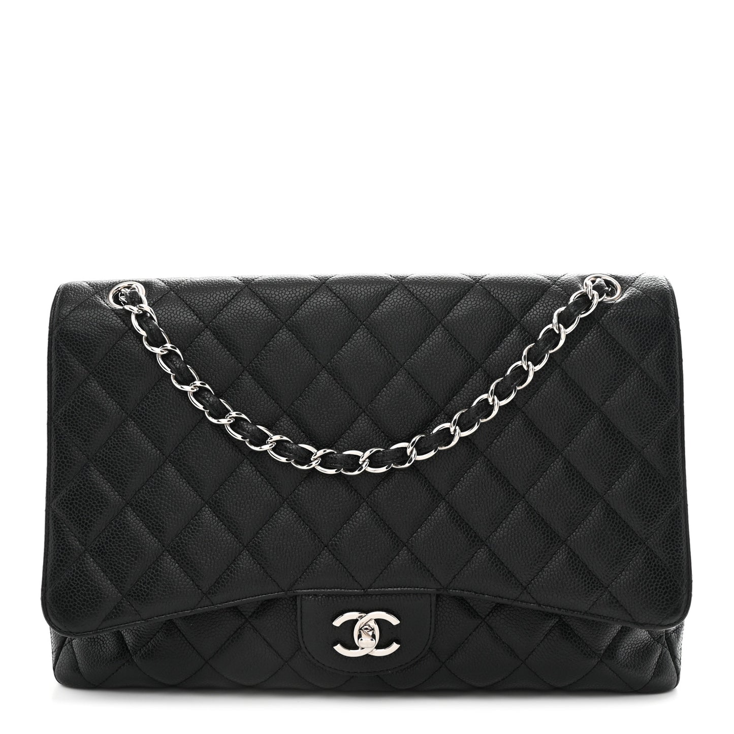 Caviar Maxi Single Flap Black