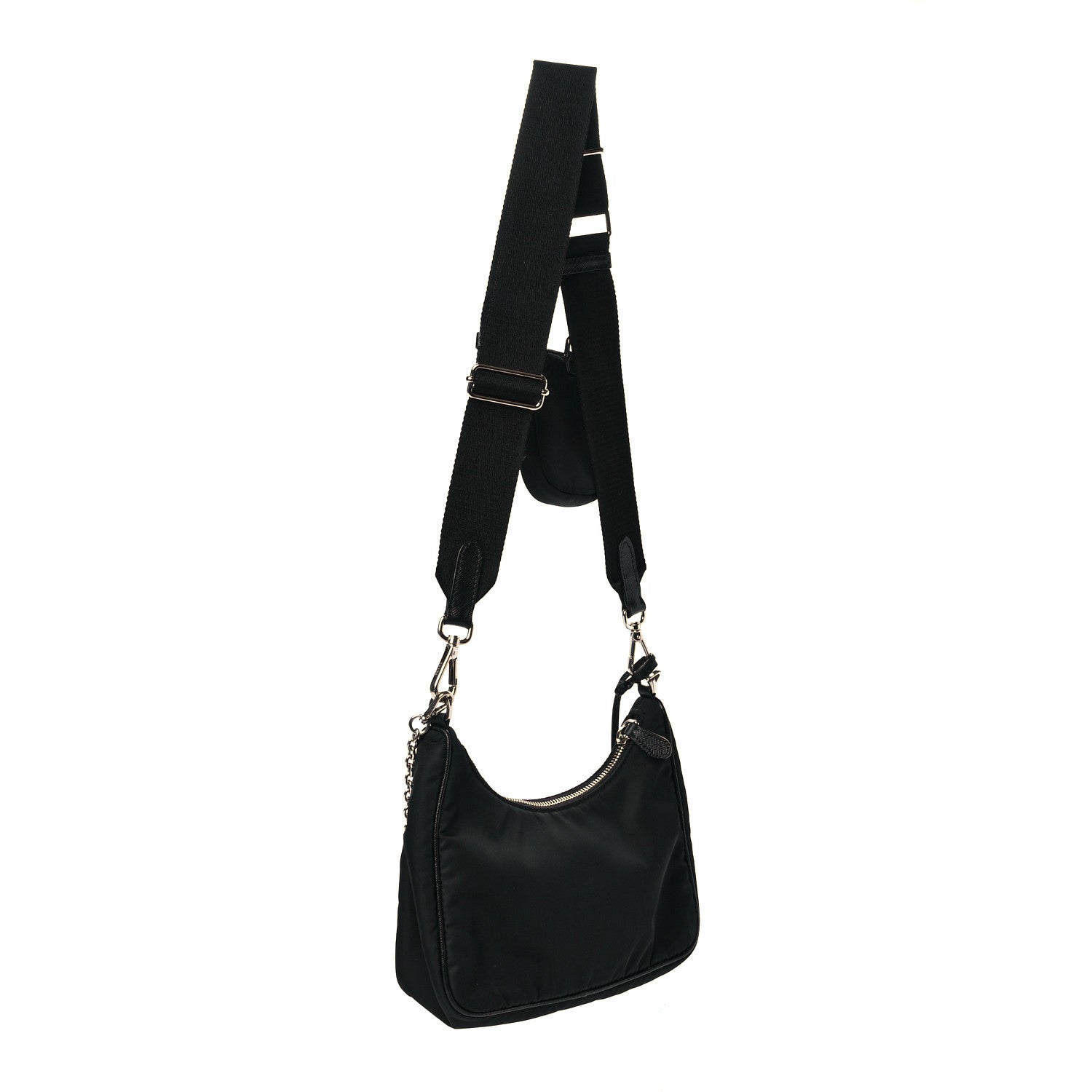 Prada Nylon Re-Edition 2005 Shoulder Bag Black 3 of 12