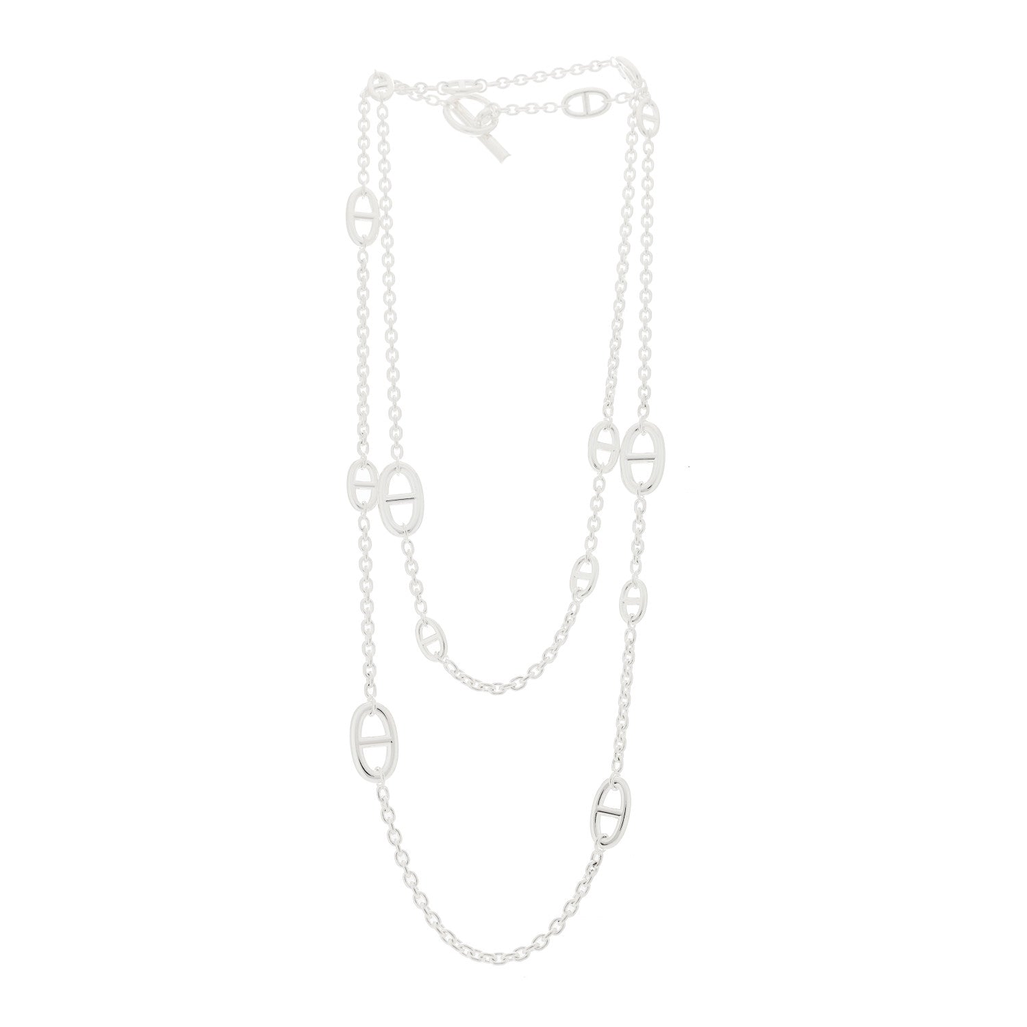 Hermes Sterling Silver Farandole Necklace 120 3 of 5