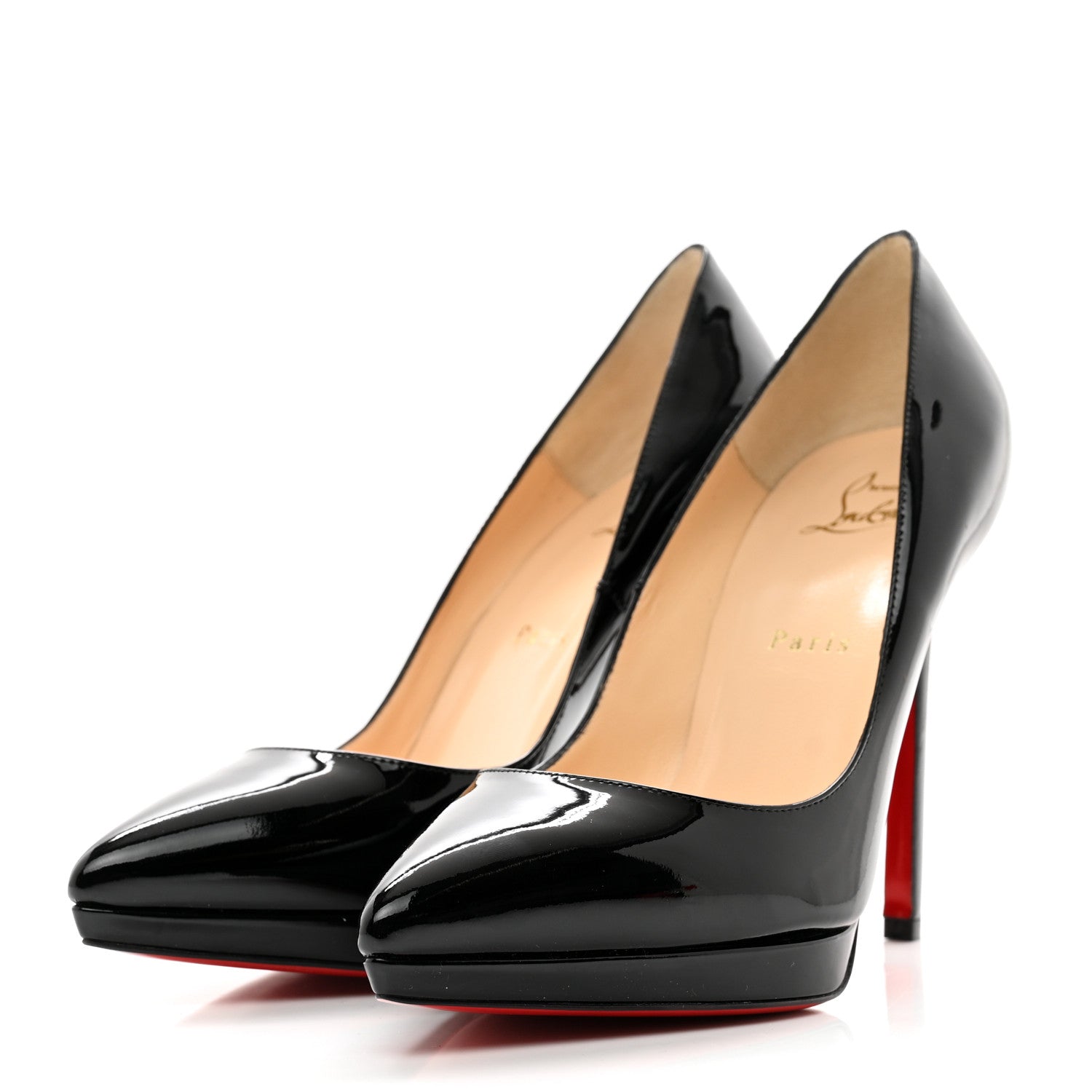 Christian Louboutin Patent Pigalle Plato 120 Pumps 37.5 Black 3 of 8
