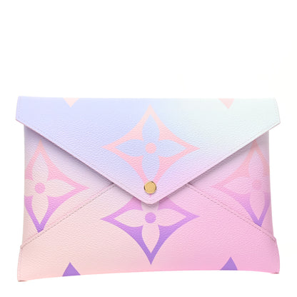 Louis Vuitton Monogram Giant Spring In The City Kirigami Pochette Set Sunrise Pastel Midnight Fuchsia Sunset Kaki 2 of 13