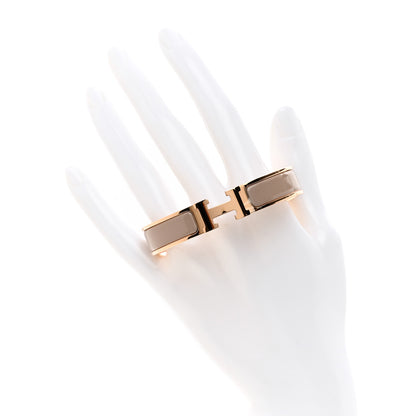 Hermes Enamel Narrow Clic Clac H Bracelet PM Marron Glace 2 of 5