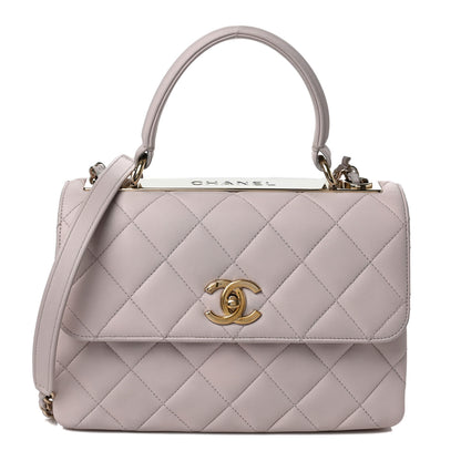 Chanel Lambskin Quilted Small Trendy CC Flap Dual Handle Bag Lilac 1 of 10