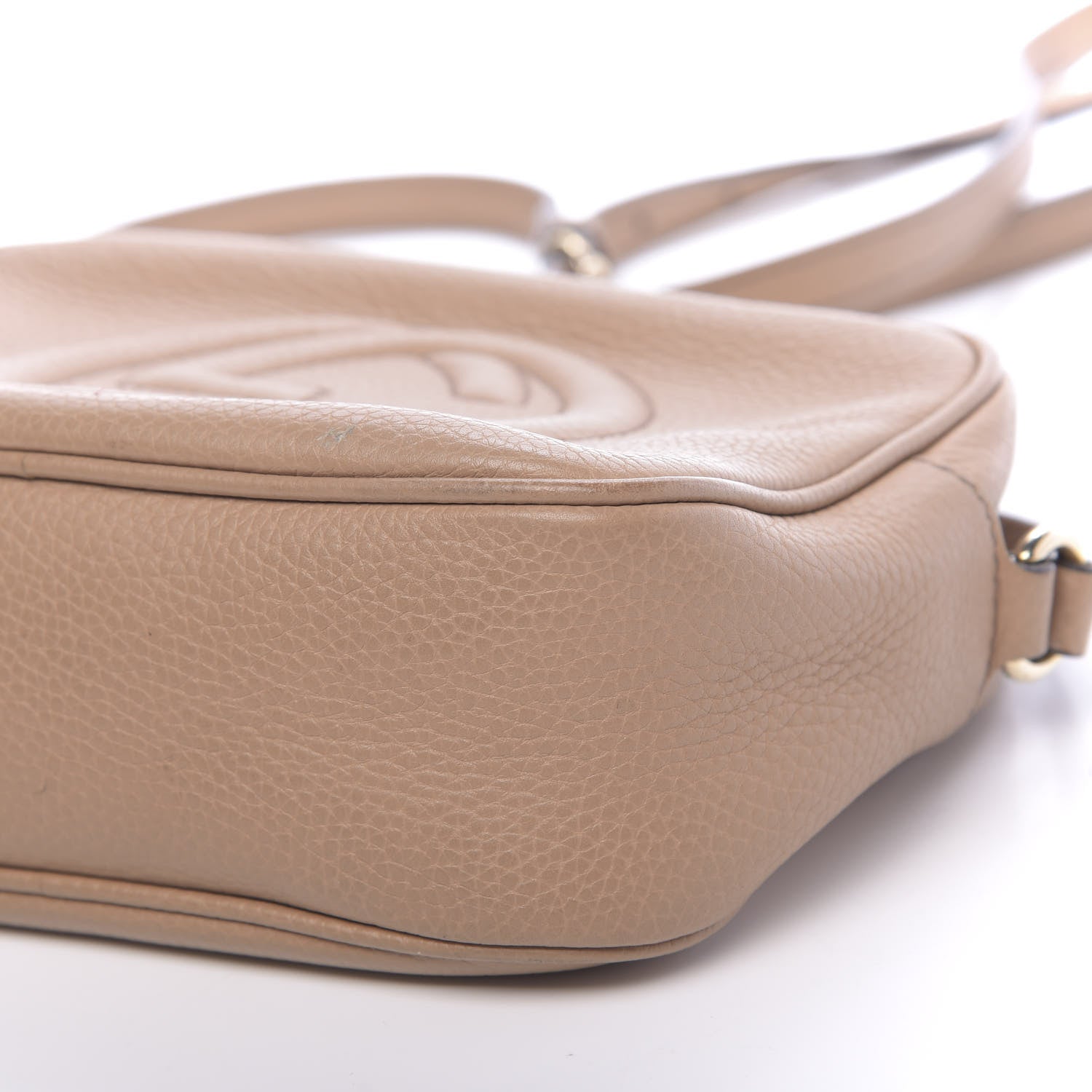 Gucci Pebbled Calfskin Small Soho Disco Bag Rose Beige 12 of 12