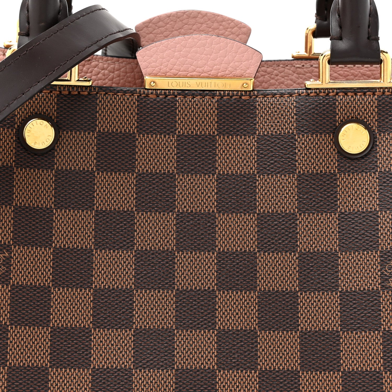 Louis Vuitton Damier Ebene Cuir Taurillon Brittany Magnolia 8 of 10