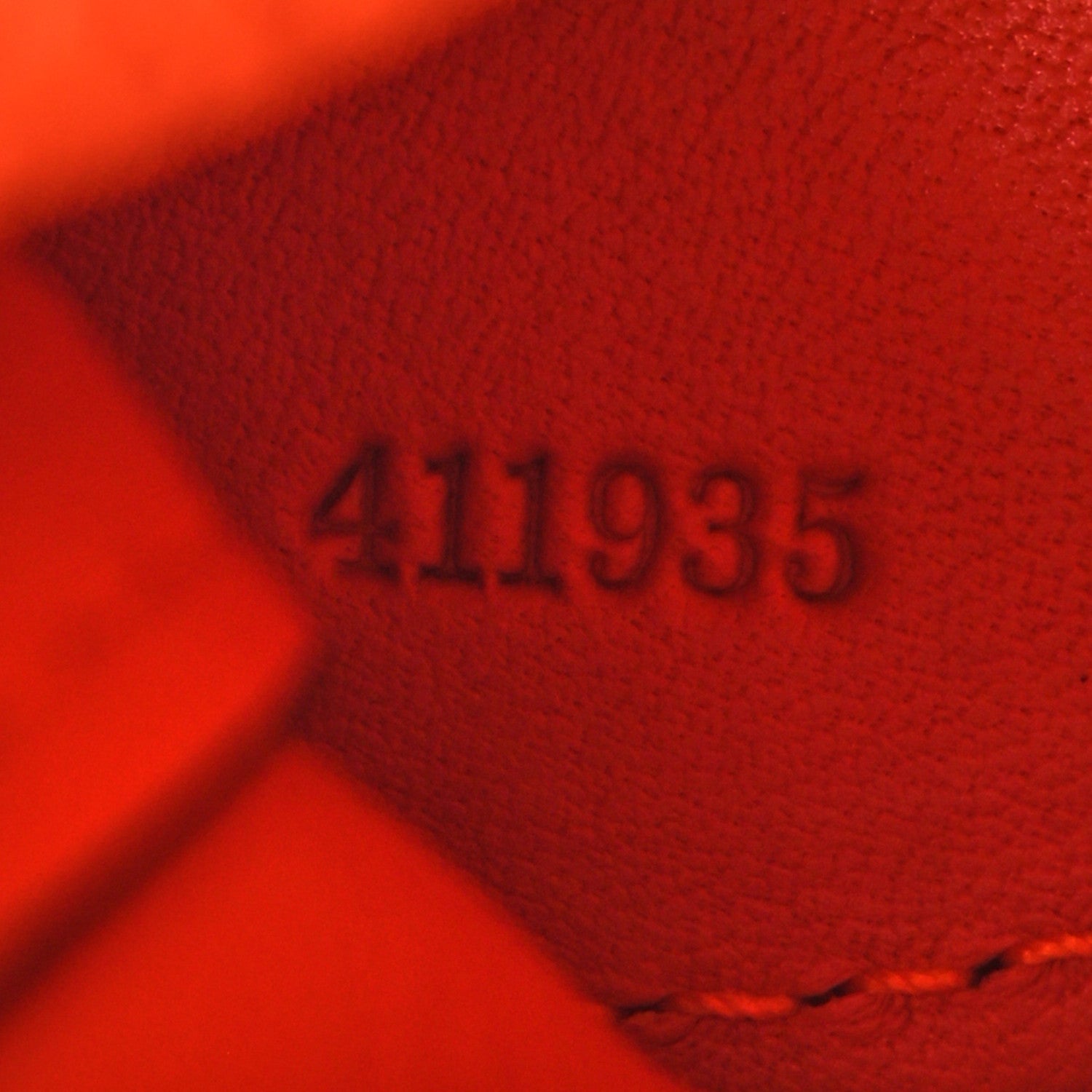 Loewe Calfskin Elephant Charm Orange 5 of 5