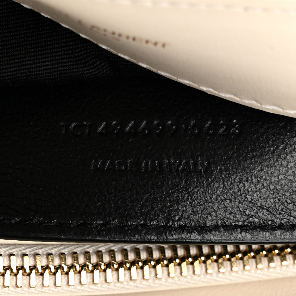Saint Laurent Cotton Gauze Y Quilted Monogram Small Loulou Chain Satchel Vanilla Ice 7 of 10
