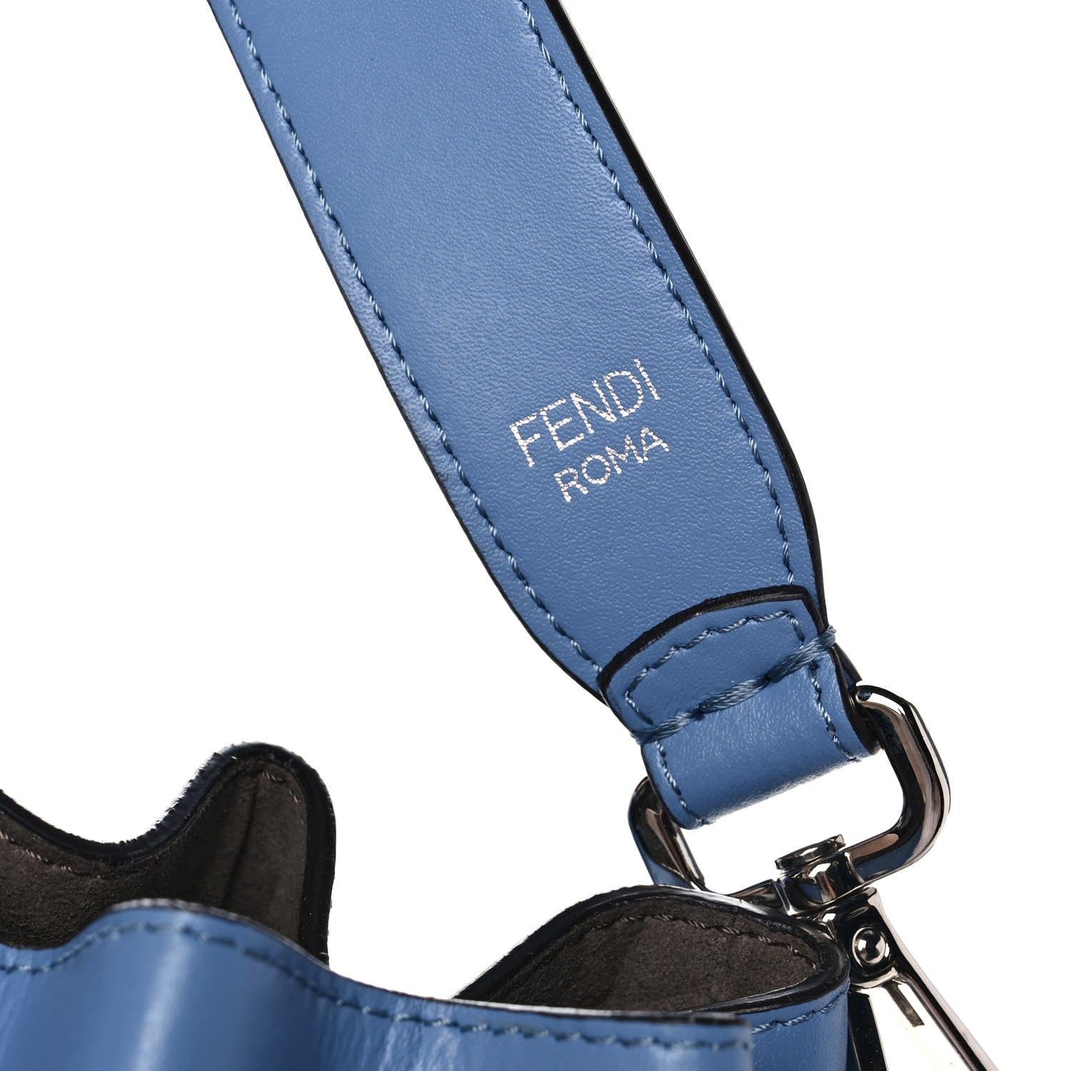 Fendi Vitello Liberty Lucido F is Fendi Mini Mon Tresor Bucket Bag Nebula 9 of 16