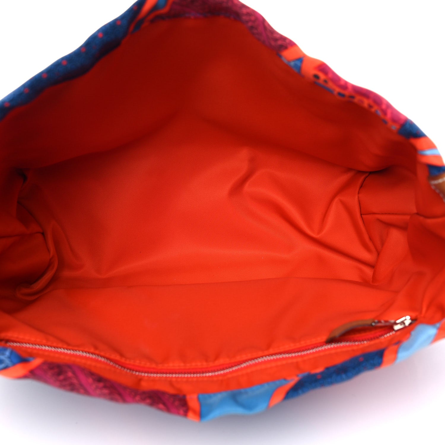 Hermes Silk Carre en Cravates Fourbi 20 PM Pouch Bleu Saphir 5 of 11