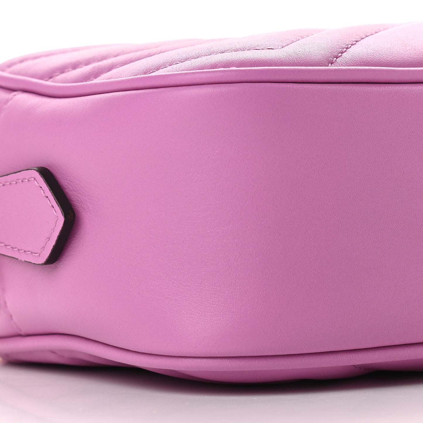 Calfskin Matelasse Mini GG Marmont Chain Shoulder Bag Candy Mousse