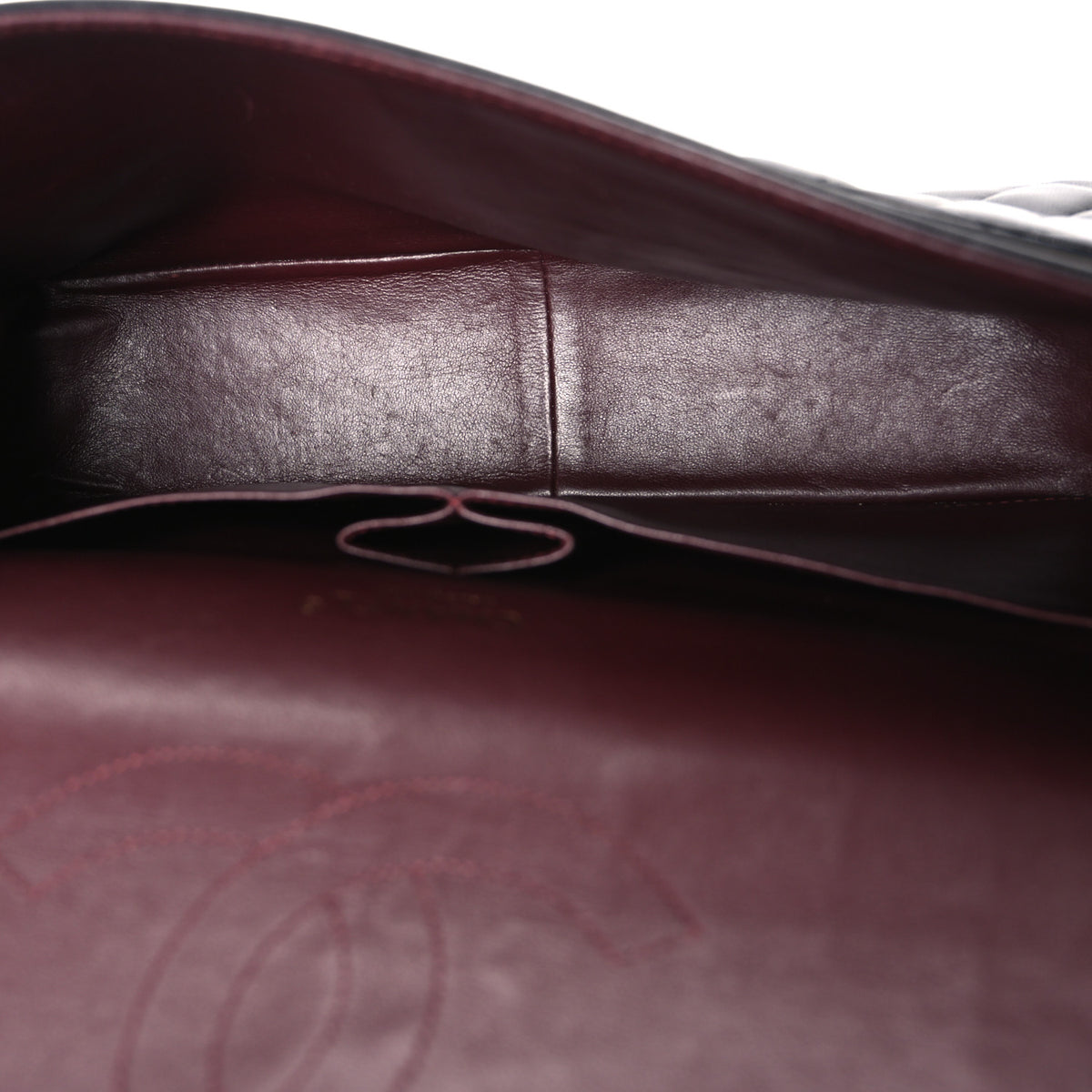 Lambskin Quilted Maxi Double Flap Black
