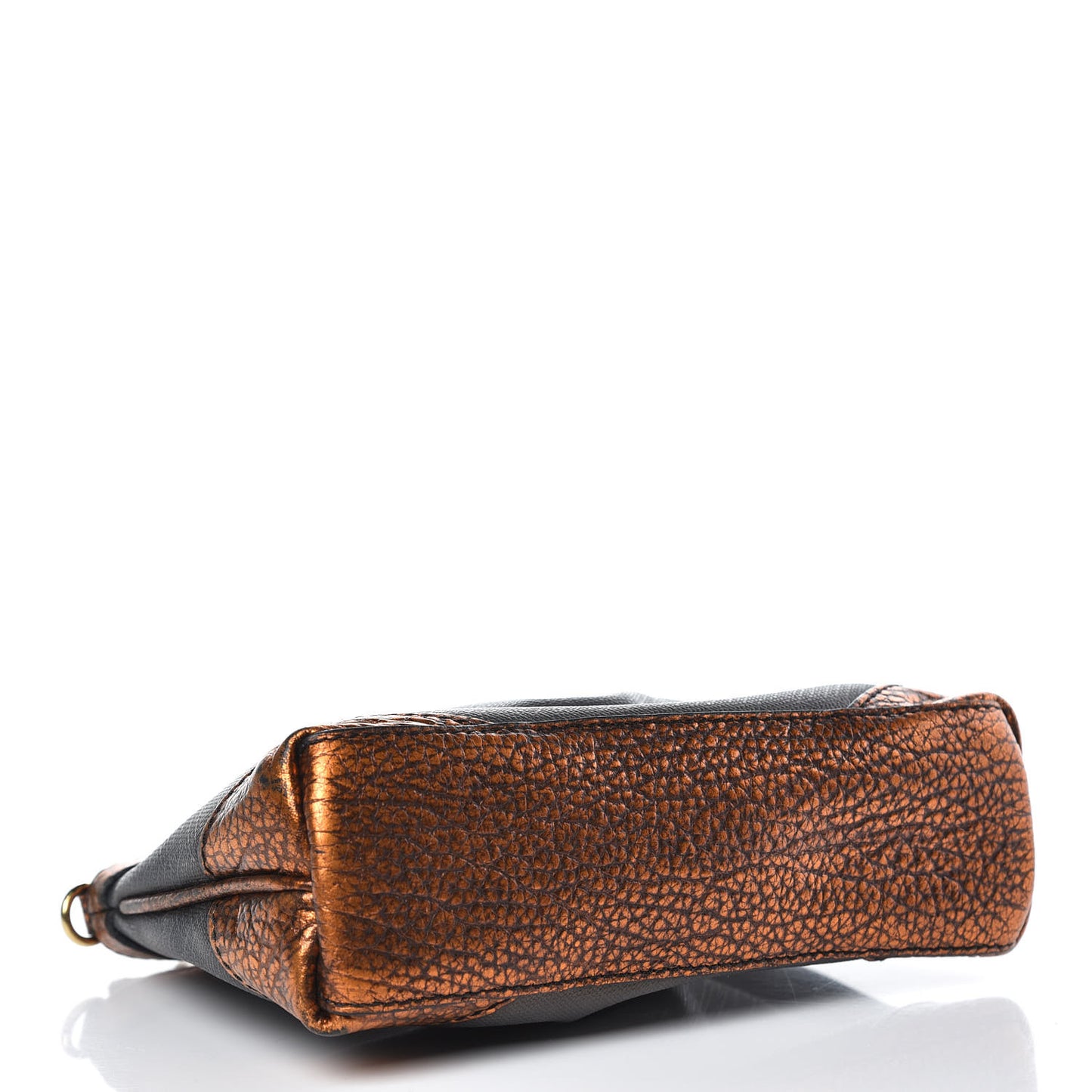 Smoked Check Cosmetic Case Black Gold