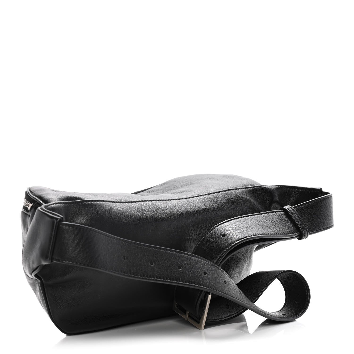 Saint Laurent Calfskin Monogram Belt Bag Black 3 of 14
