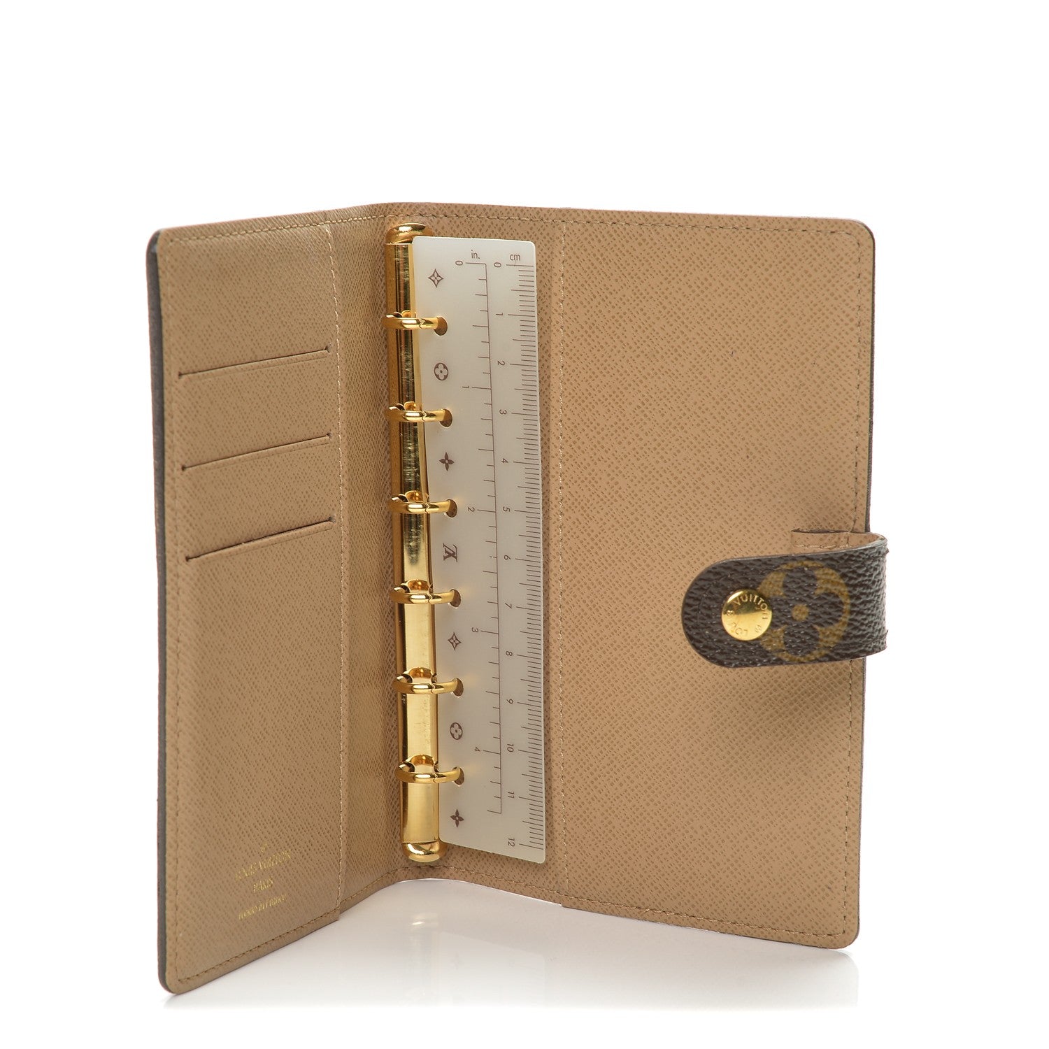 Louis Vuitton Monogram Complice Trunks and Bags Small Ring Agenda Cover Beige 5 of 6