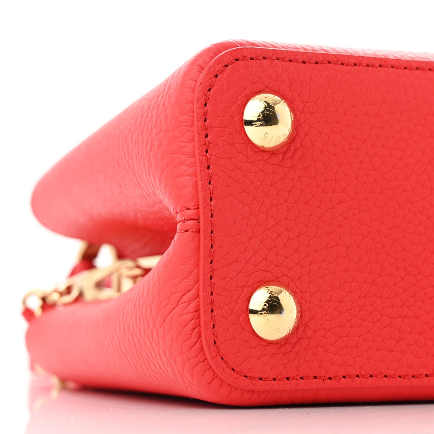 Louis Vuitton LV X TM Taurillon Cerises Capucines BB Rouge 9 of 11