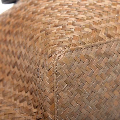 Valentino Garavani Raffia Medium Vlogo Escape Shopper Natural Black Rouge 14 of 23