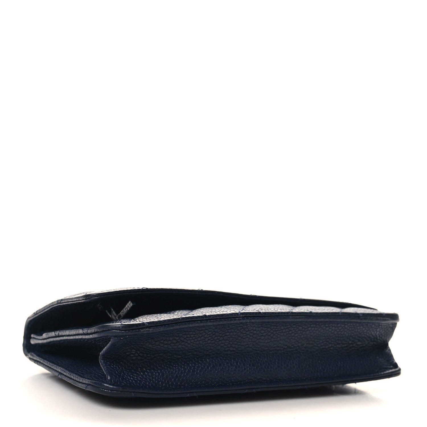 Chanel Caviar Quilted Wallet on Chain WOC Navy Blue 4 of 14