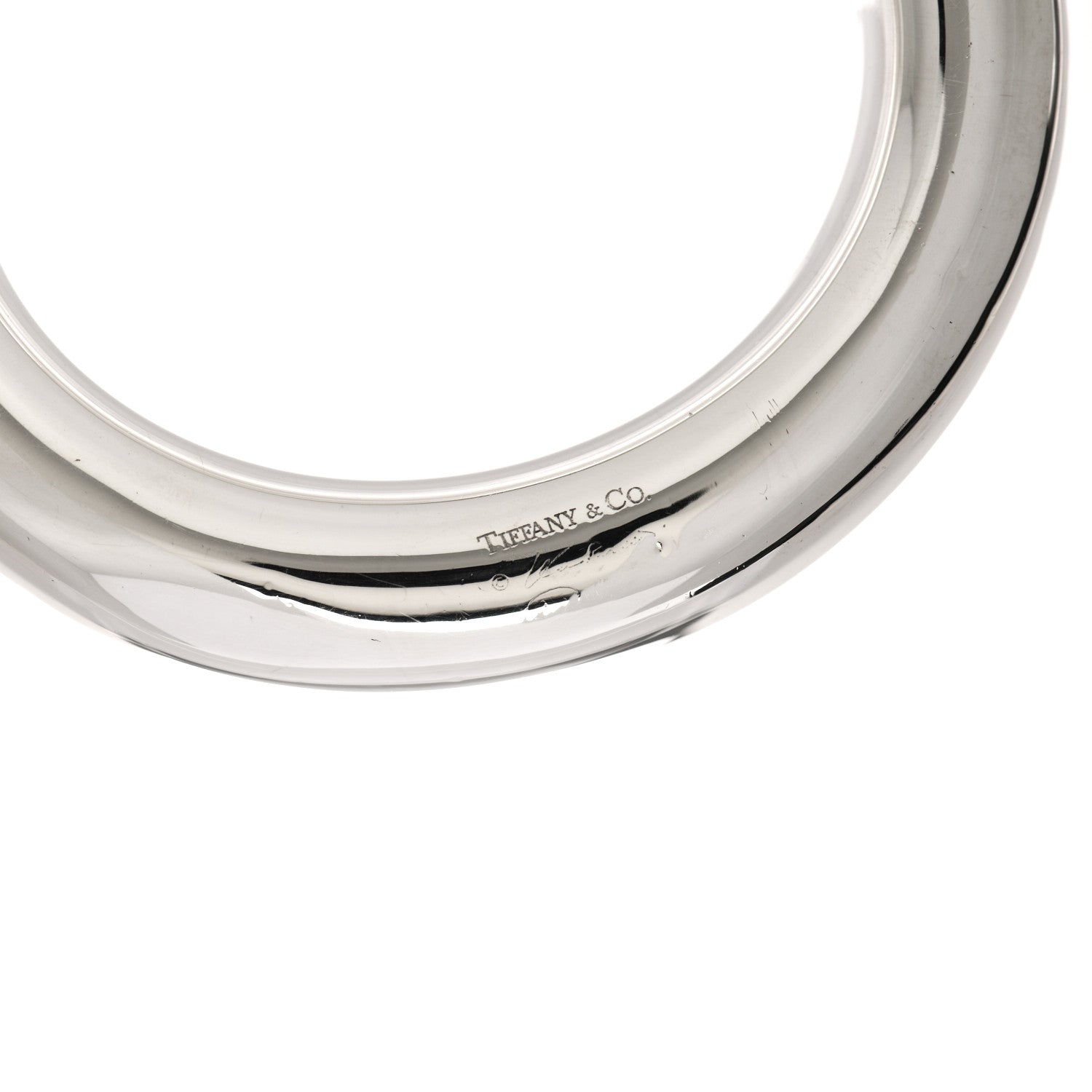 Tiffany Sterling Silver Elsa Peretti Doughnut Bangle Bracelet 3 of 6