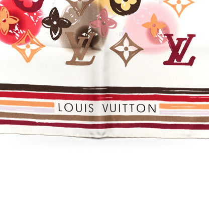 Louis Vuitton Silk Monogram Watercolor Square Scarf Multicolor 2 of 3