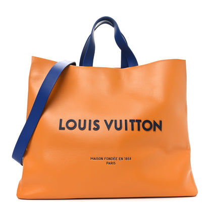 Louis Vuitton Cowhide Shopper Bag MM Safran 1 of 9