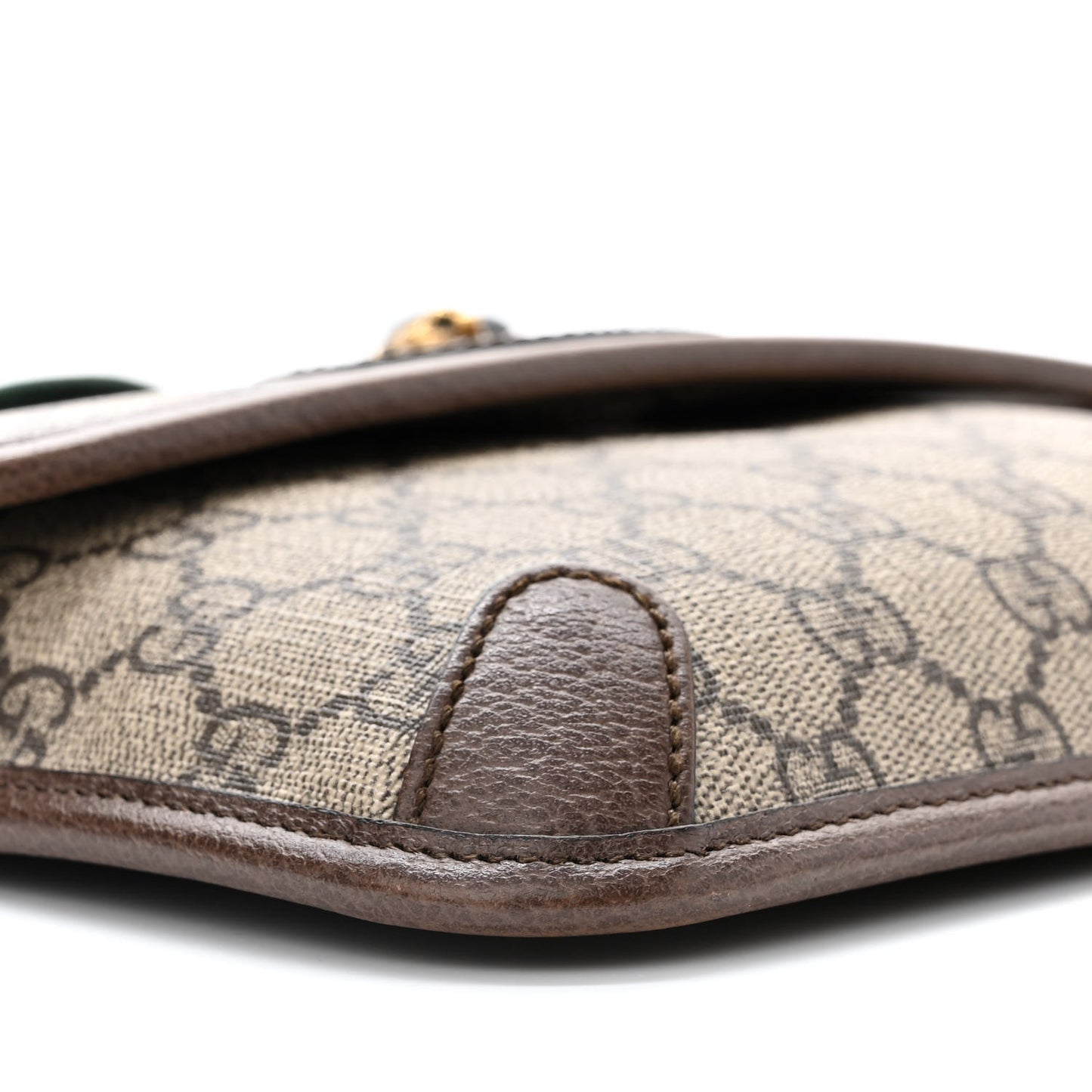 GG Supreme Monogram Neo Vintage Web Belt Bag Brown