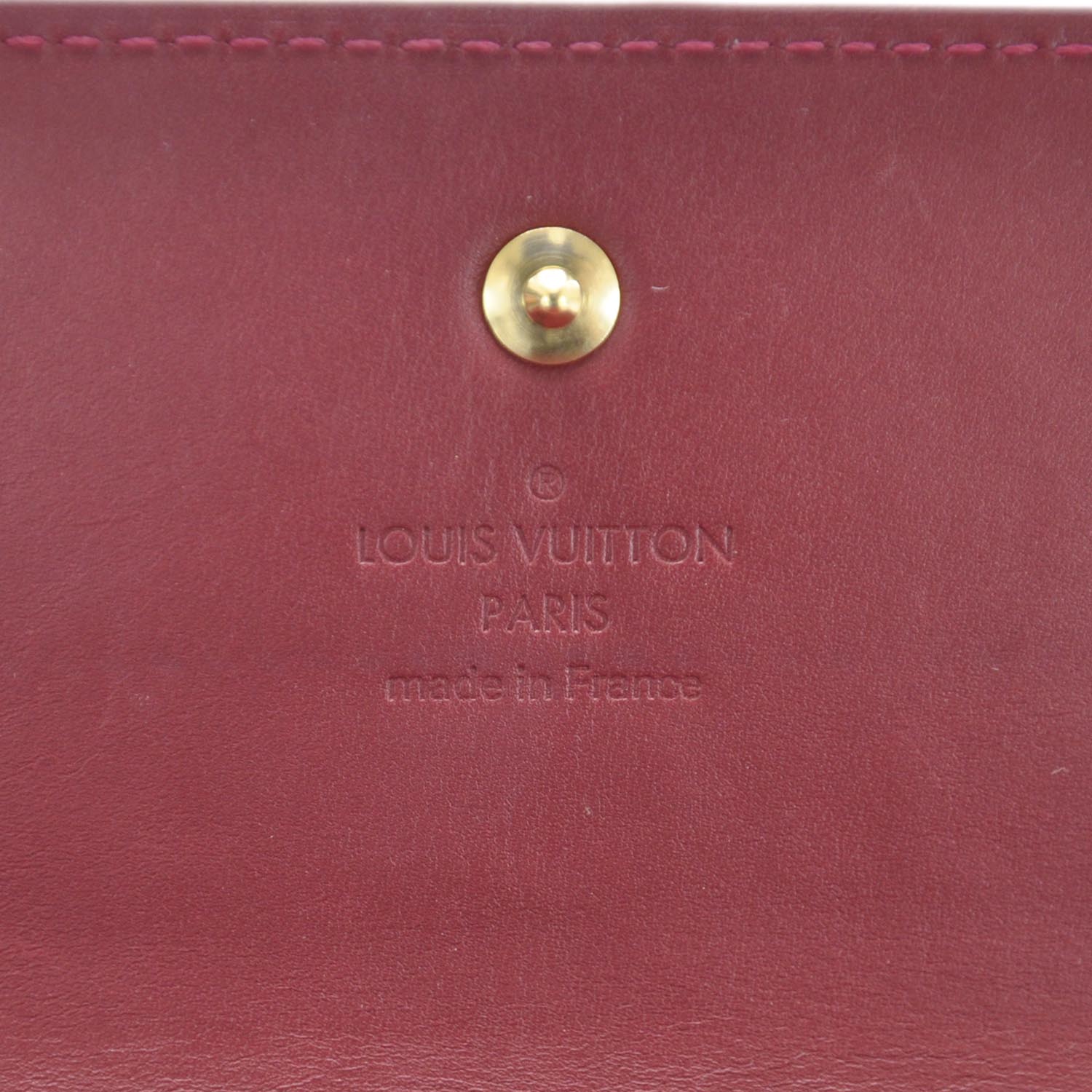 Louis Vuitton Vernis Porte Tresor International Wallet Pomme D'Amour 5 of 6