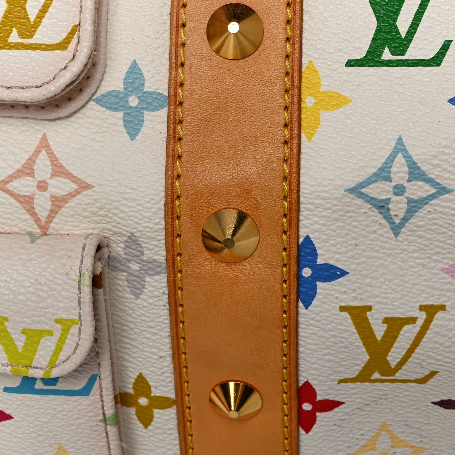 Louis Vuitton Monogram Multicolor Keepall 45 White 12 of 17