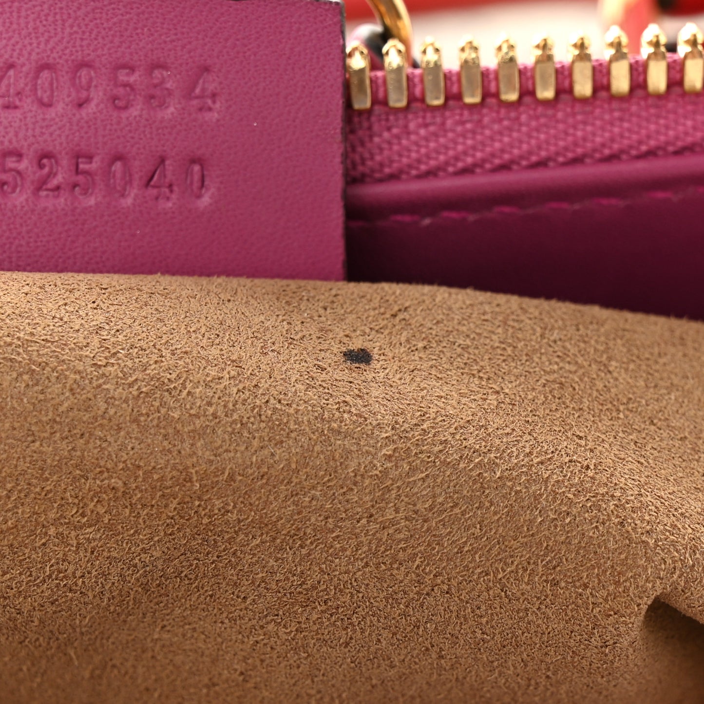 GG Supreme Monogram Moon Calfskin Small Zip Top Tote Beige Ebony Hibiscus Red New Rosette