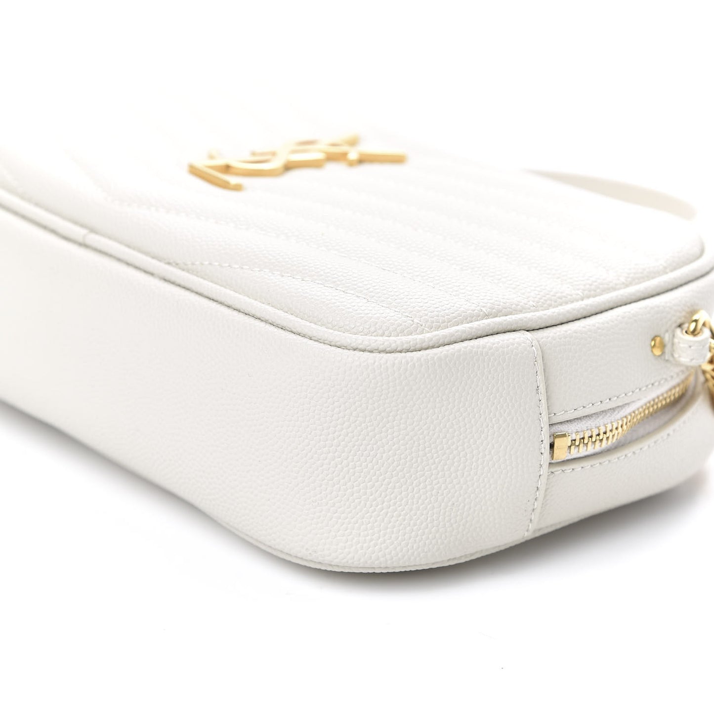 Grain De Poudre Matelasse Monogram Mini Lou Camera Bag Crema Soft