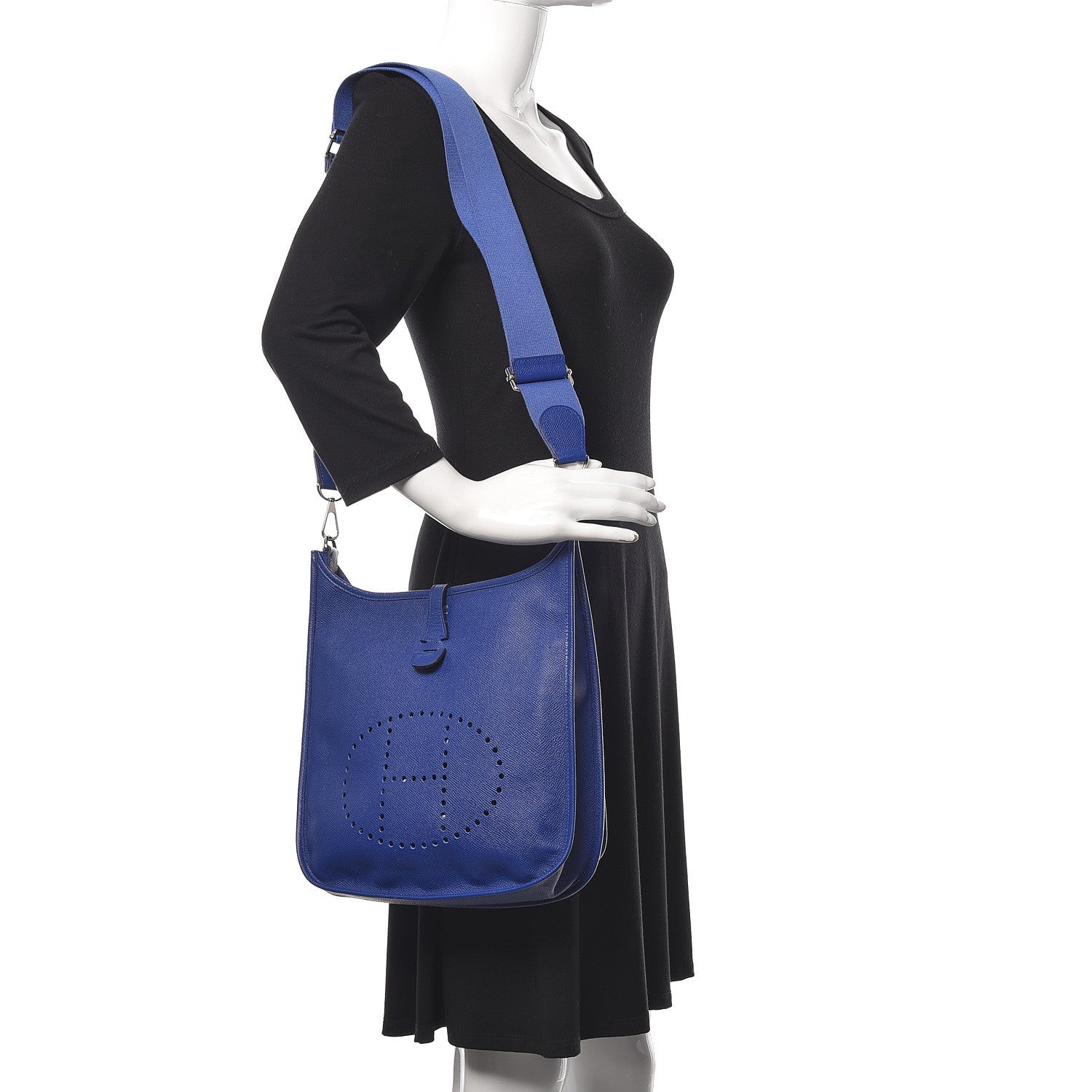 Hermes Epsom Evelyne III PM Bleu Electrique 2 of 12